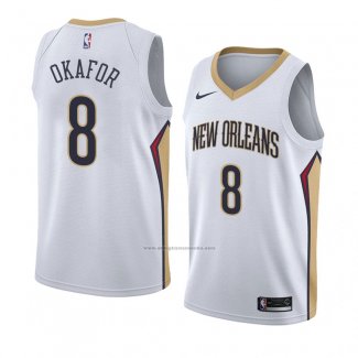 Camiseta New Orleans Pelicans Jahlil Okafor #8 Association 2018 Blanco