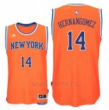 Camiseta New York Knicks Willy Hernangomez #14 Naranja