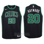 Camiseta Nino Boston Celtics Gordon Hayward Statement #20 2017-18 Negro