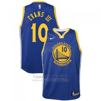 Camiseta Nino Golden State Warriors Jacob Evans III Icon #10 2017-18 Azul