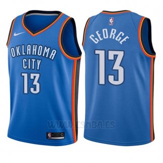 Camiseta Nino Oklahoma City Thunder Paul George #13 Icon 2017-18 Azul