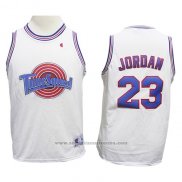 Camiseta Nino Tune Squad Michael Jordan #23 Blanco