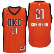 Camiseta Oklahoma City Thunder Andre Roberson #21 Naranja