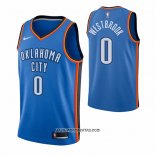 Camiseta Oklahoma City Thunder Russell Westbrook #0 Icon Azul