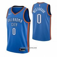 Camiseta Oklahoma City Thunder Russell Westbrook #0 Icon Azul