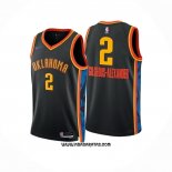Camiseta Oklahoma City Thunder Shai Gilgeous-Alexander #2 Ciudad 2024-25 Negro