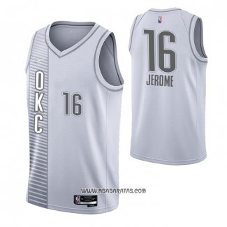 Camiseta Oklahoma City Thunder Ty Jerome #16 Ciudad 2021-22 Blanco