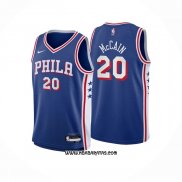 Camiseta Philadelphia 76ers Jared McCain #20 Icon 2024-25 Azul