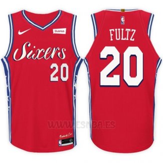 Camiseta Philadelphia 76ers Markelle Fultz #20 2017-18 Rojo