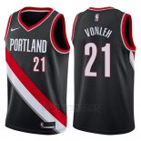 Camiseta Portland Trail Blazers Noah Vonleh #21 Swingman Icon 2017-18 Negro