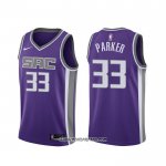 Camiseta Sacramento Kings Jabari Parker #33 Icon Violetan