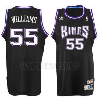 Camiseta Sacramento Kings Jason Williams #55 Retro Negro