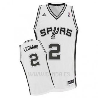 Camiseta San Antonio Spurs Kawhi Leonard #2 Blanco