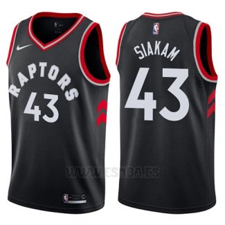 Camiseta Toronto Raptors Pascal Siakam #43 Statement 2017-18 Negro