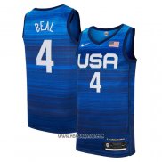 Camiseta USA 2021 Bradley Beal #4 Azul