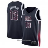 Camiseta USA 2024 Bam Adebayo #13 Azul