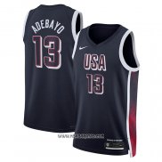 Camiseta USA 2024 Bam Adebayo #13 Azul