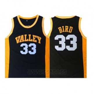 Camiseta Valley Larry Bird #33 Negro