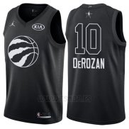 Camiseta All Star 2018 Toronto Raptors DeMar DeRozan #10 Negro