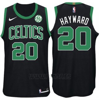 Camiseta Boston Celtics Gordon Hayward #20 2017-18 Negro