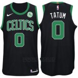 Camiseta Boston Celtics Jayson Tatum #0 2017-18 Negro