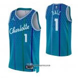 Camiseta Charlotte Hornets LaMelo Ball #1 Ciudad 2022-23 Azul