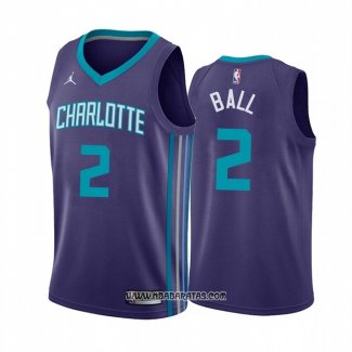 Camiseta Charlotte Hornets LaMelo Ball #2 Statement 2020-21 Violeta