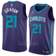 Camiseta Charlotte Hornets Treveon Graham #21 Statement 2018 Violeta
