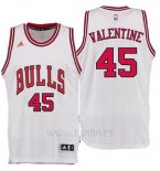 Camiseta Chicago Bulls Denzel Valentine #45 Blanco