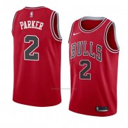 Camiseta Chicago Bulls Jabari Parker #2 Icon 2018 Rojo
