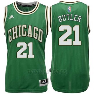 Camiseta Chicago Bulls Jimmy Butler #21 Verde