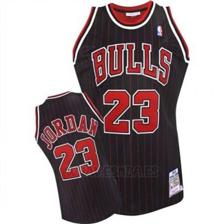 Camiseta Chicago Bulls Michael Jordan #23 Retro 1995-96 Negro