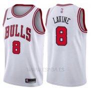 Camiseta Chicago Bulls Zach Lavine #8 2017-18 Blanco