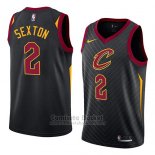 Camiseta Cleveland Cavaliers Collin Sexton #2 Statement 2018 Negro