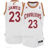 Camiseta Cleveland Cavaliers LeBron James #23 Blanco