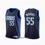 Camiseta Dallas Mavericks Delon Wright #55 Earned 2020-21 Azul