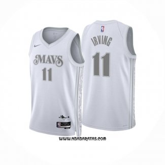 Camiseta Dallas Mavericks Kyrie Irving #11 Ciudad 2024-25 Blanco