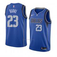 Camiseta Dallas Mavericks Trey Burke #23 Icon 2018 Azul