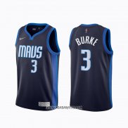 Camiseta Dallas Mavericks Trey Burke #3 Earned 2020-21 Azul