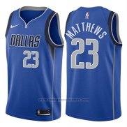 Camiseta Dallas Mavericks Wesley Matthews #23 Icon 2018Azul