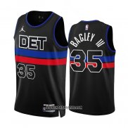 Camiseta Detroit Pistons Marvin Bagley III #35 Statement 2022-23 Negro