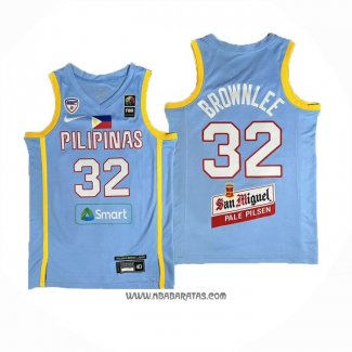 Camiseta Filipino Justin Brownlee #32 Juegos Olimpicos 2024 Azul