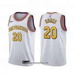 Camiseta Golden State Warriors Alec Burks #20 Classic Blanco