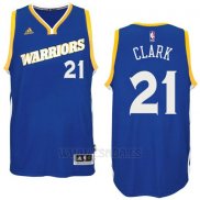 Camiseta Golden State Warriors Ian Clark #21 Azul
