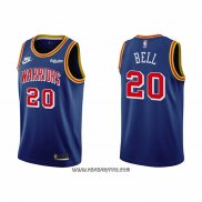 Camiseta Golden State Warriors Jordan Bell #20 75th Anniversary Azul