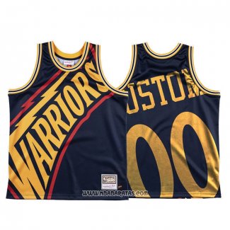 Camiseta Golden State Warriors Personalizada Mitchell & Ness Big Face Azul