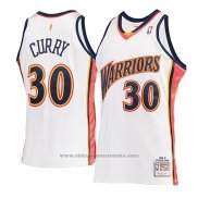 Camiseta Golden State Warriors Stephen Curry #30 Mitchell & Ness 2009-10Blanco
