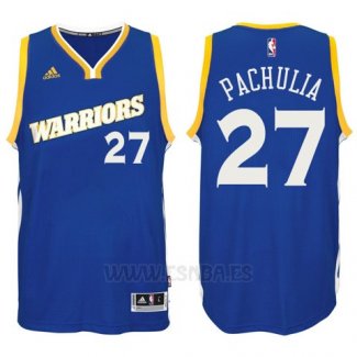 Camiseta Golden State Warriors Zaza Pachulia #27 Azul