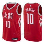 Camiseta Houston Rockets Eric Gordon #10 Ciudad 2017-18 Rojo