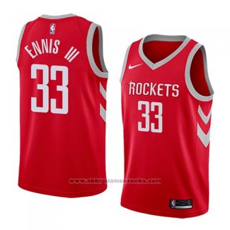 Camiseta Houston Rockets James Ennis Iii #33 Icon 2018 Rojo